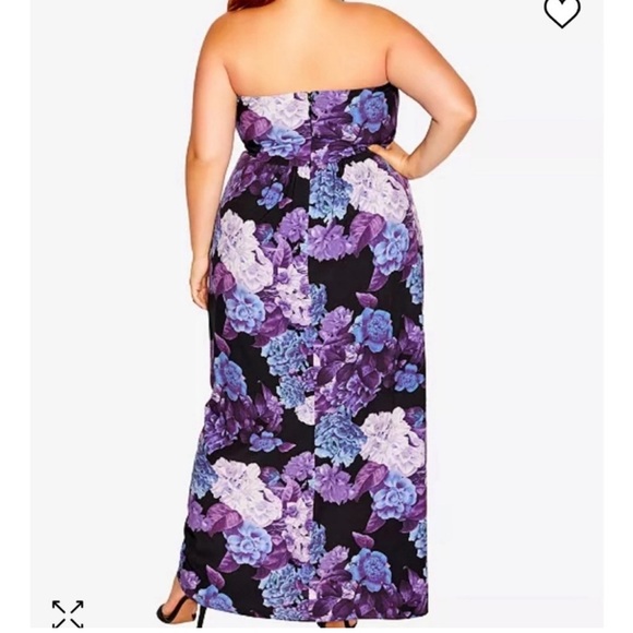 Hydrangea maxi dress city chic - Picture 2 of 4